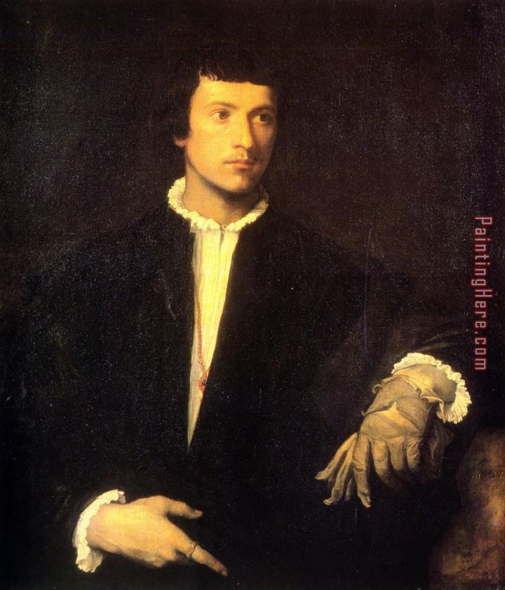 Titian Man with Gloves